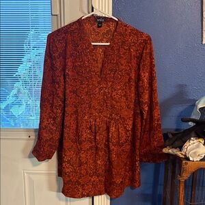 Erika Rust Floral Blouse